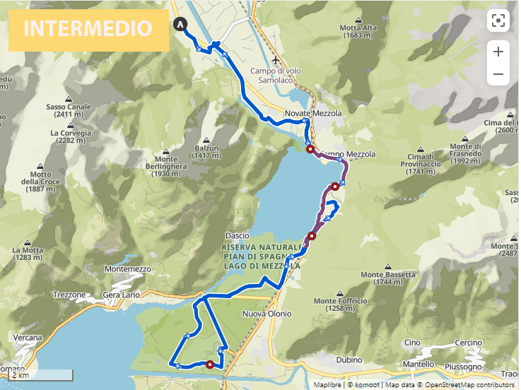 Giro in MTB al Lago di Mezzola da Samolaco