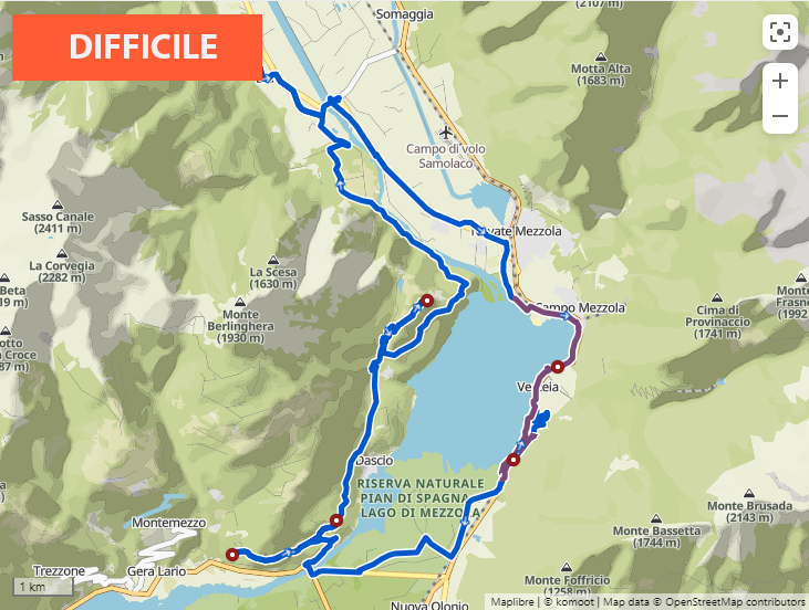 Giro in MTB al Brentalone da Samolaco