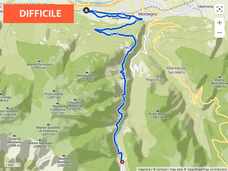 Giro in bici verso Gerola Alta da Cosio Valtellino